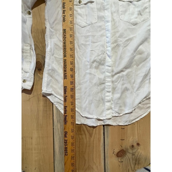 Harper White Long Sleeve Button Down Collared Shirt Womens Size S - Picture 5 of 6